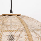 Pella Hanglamp Linnen Wit- H50 x Ø51cm