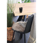 Ronde Zitting van Lamsleer Lichtbruin Ø35 cm