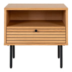 Kyoto Bijzettafel Eikenfineer 50x40x50 cm