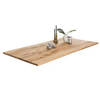 Dining table 180x100 cm Wood and Metal