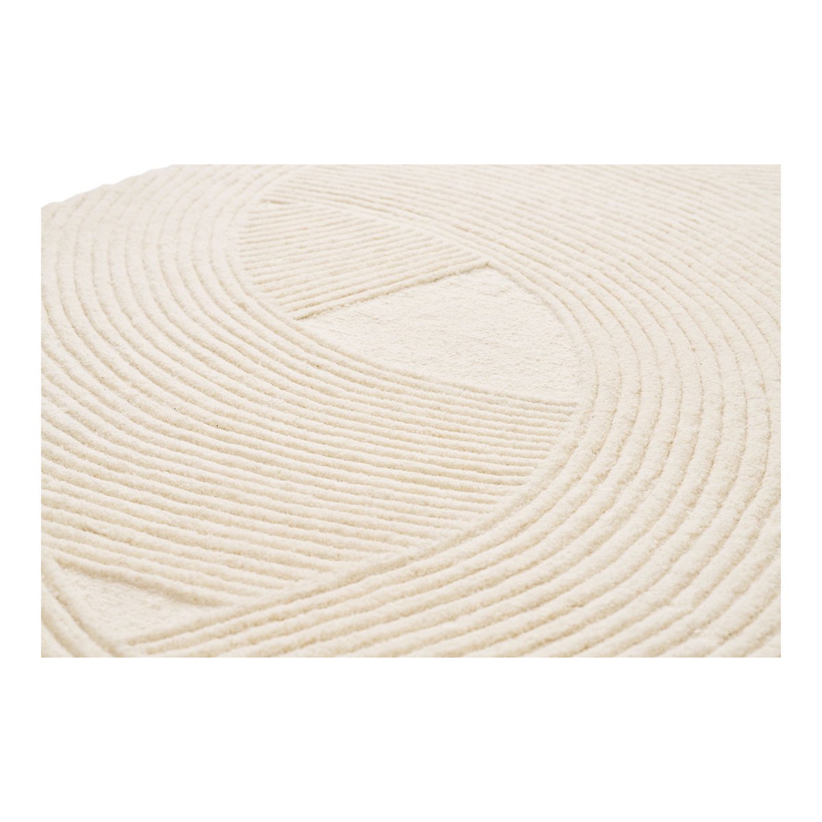 Vloerkleed 160x230 cm Ivoor Handgetuft