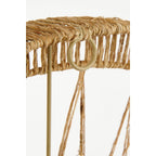 Ludy Wandspiegel Ø60 cm Jute Lichtbruin