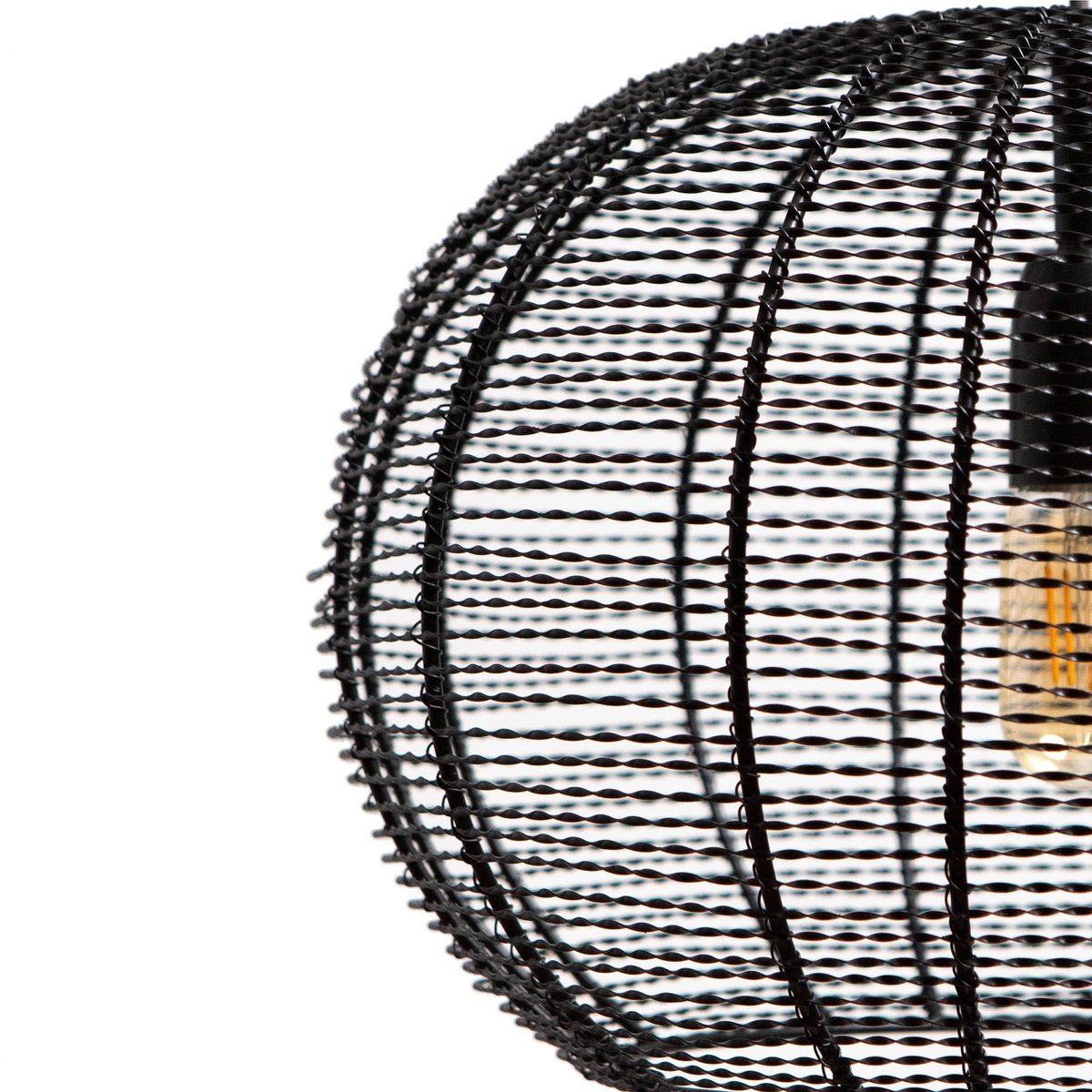 Hanglamp mat zwart Ø40x28cm