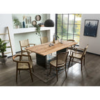 Dining table 200x100 cm Wood and Metal