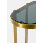 Kevin Bijzettafel Set van 2 - Metaal Goud - L54 x B34 x H56 cm