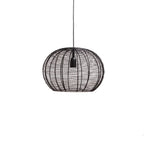 Hanglamp Mat Zwart Ø50x38cm