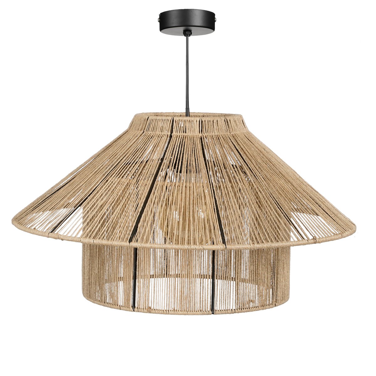 Elsa Hanglamp - Jute - Lichtbruin - H28 x Ø50 cm