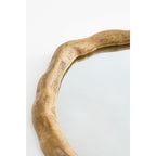 Nick Wall Mirror - Mango Wood - Dark Brown