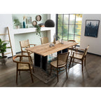 Dining table 220x100 cm with wooden top