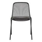 Branson Garden Chair Black Stackable 55x46.5x82 cm Set of 4