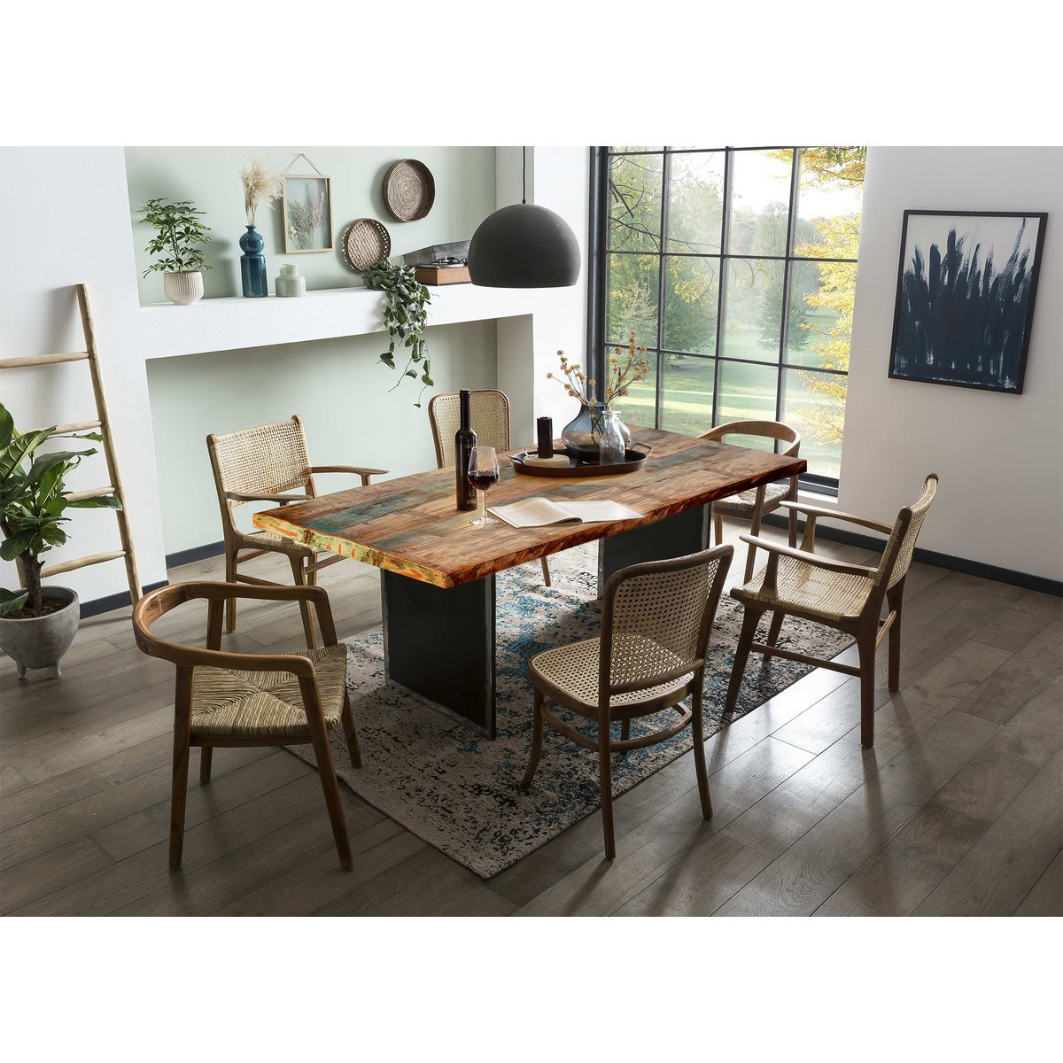 Industrial dining table 180x100 cm