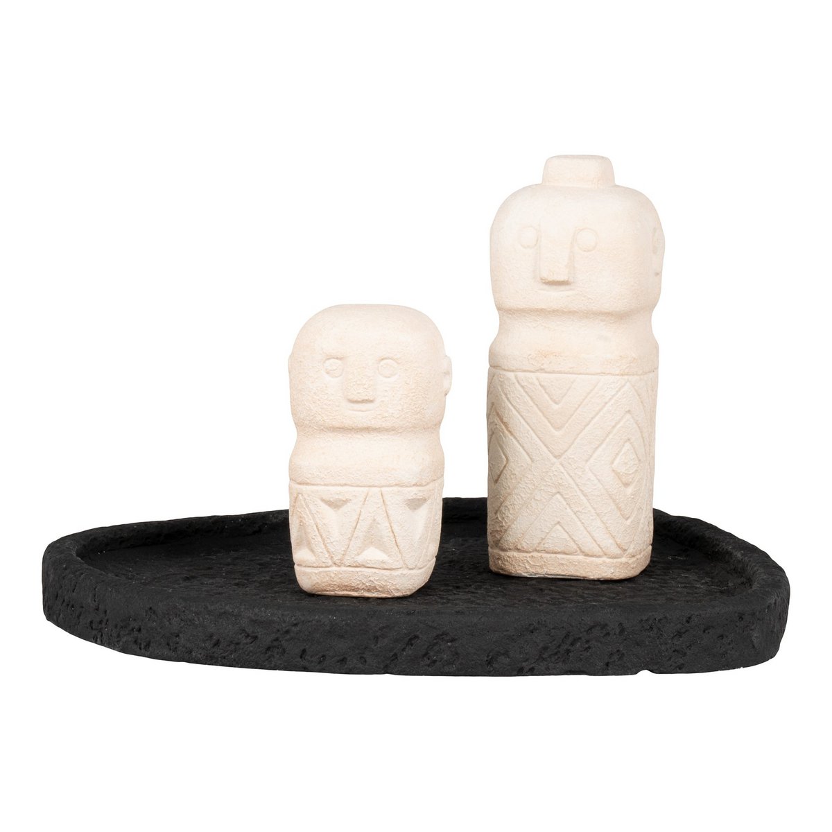 Black Cement Tray 26.5x26x2 cm