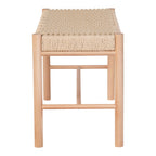 Abano Bank 35x80x45cm - Populierenhout & Papierkoord