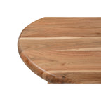 Side table made of solid acacia wood