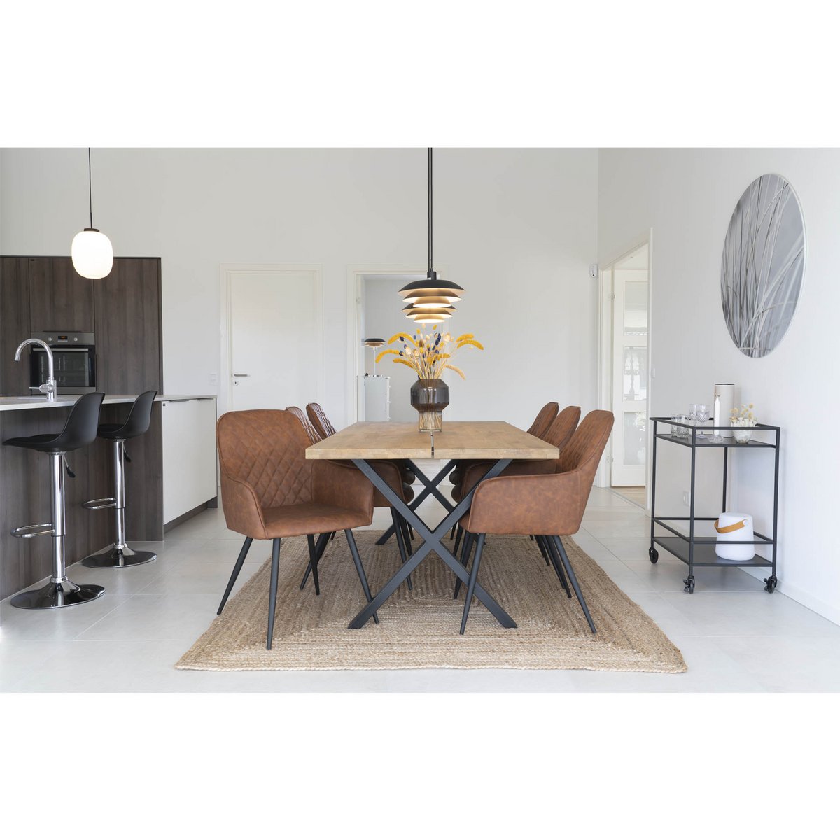 Bombay Vloerkleed - Jute, Natuurlijk, 60x90cm