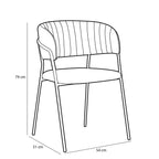 Moony Eetkamerstoel Velvet Beige