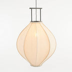 Pego Hanglamp Linnen Off White - H94 x Ø70 cm