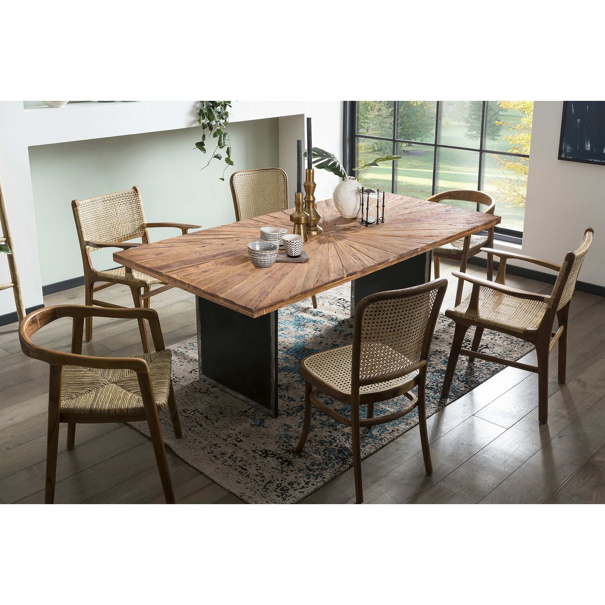 Dining table 160x90 cm Teak wood
