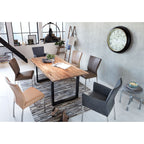 Tafel met zwart frame 160x85 cm