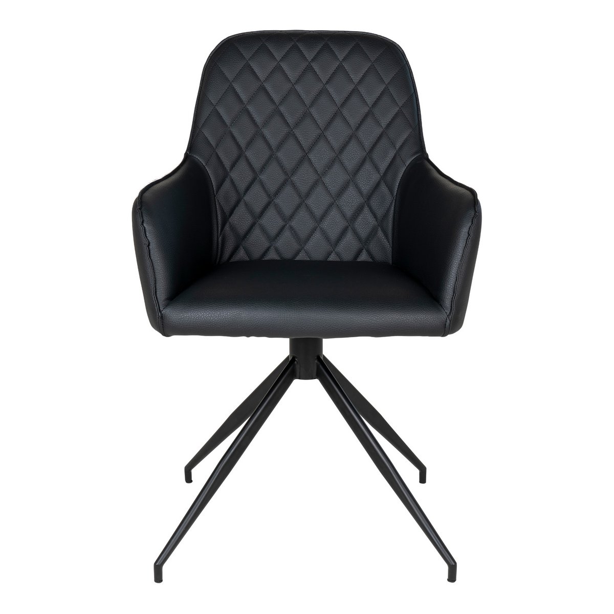 Eetkamerstoel Zwart Harbo - 360 graden draaien