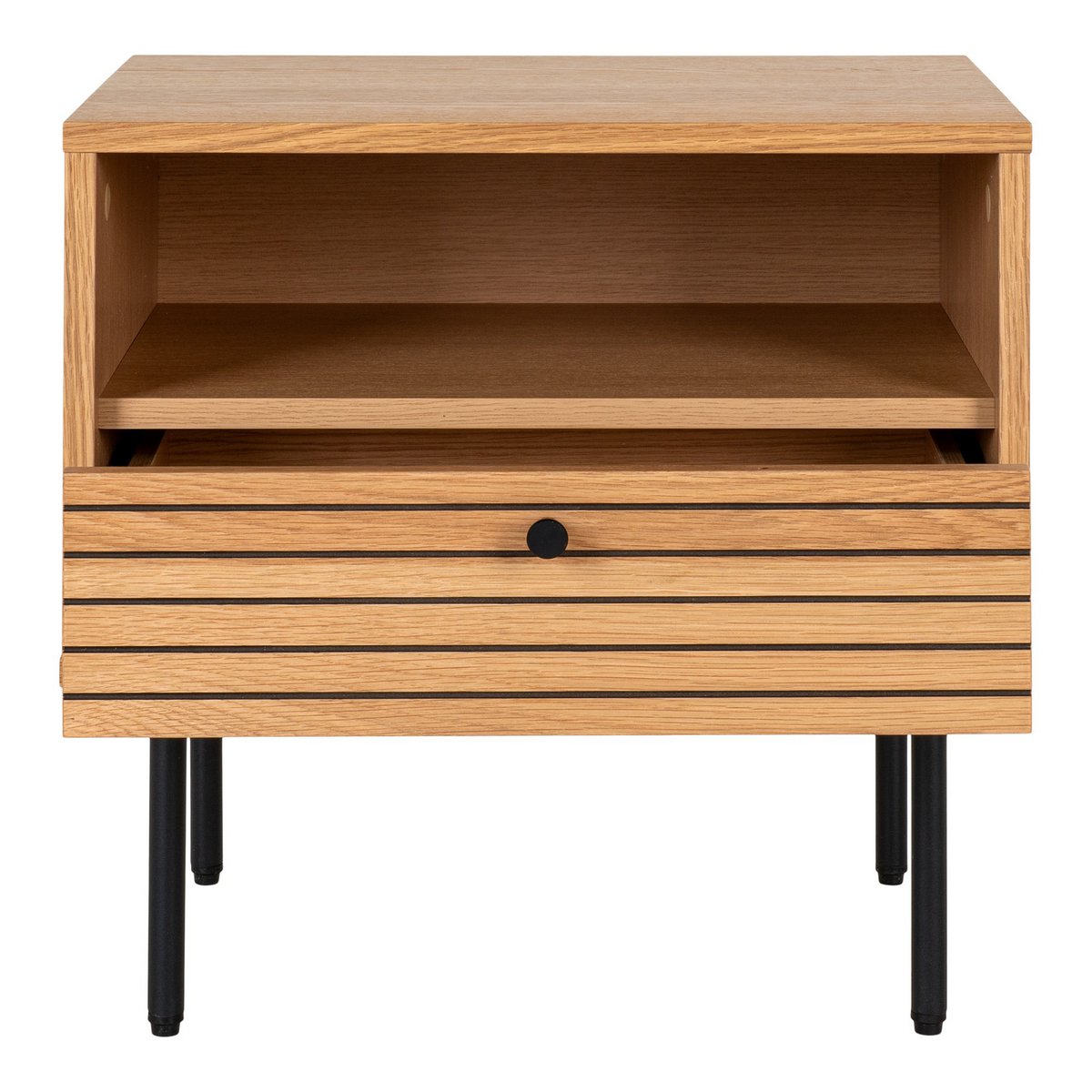 Kyoto Bijzettafel Eikenfineer 50x40x50 cm