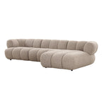 4-zits Bank Rechter Lounge Sand Boucle