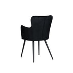 Vleugelstoel zwart (Set van 2) - Comfortabel design