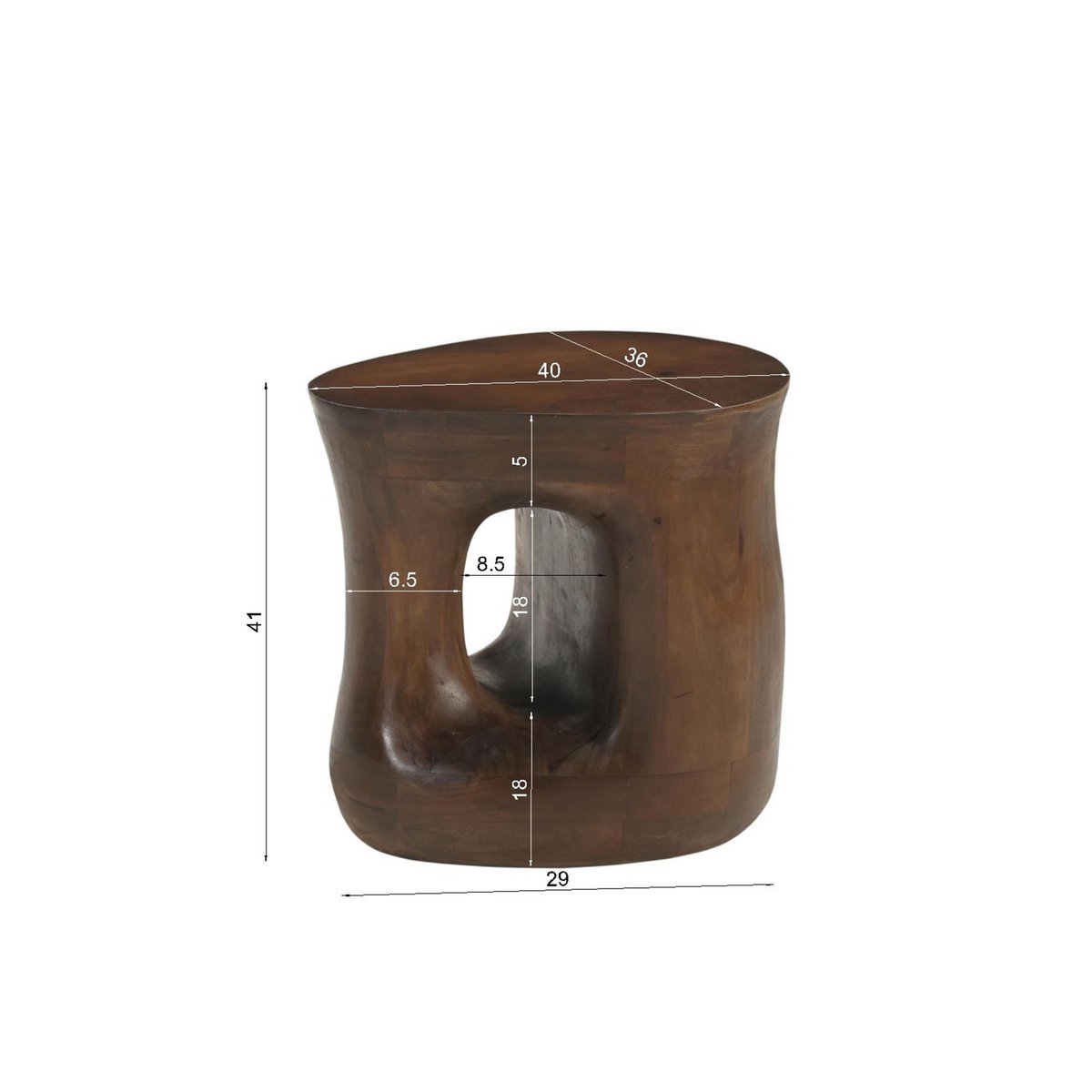 Side table Sumba made of Mango Wood