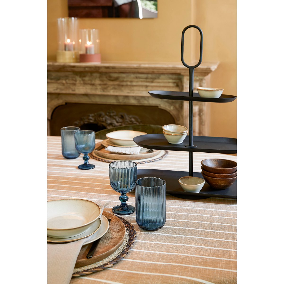 Rama Etagere 3 Layers Metal Black 48x20x55cm