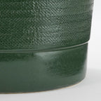 Olof Bloempot Terracotta Donkergroen - H24 x Ø26 cm