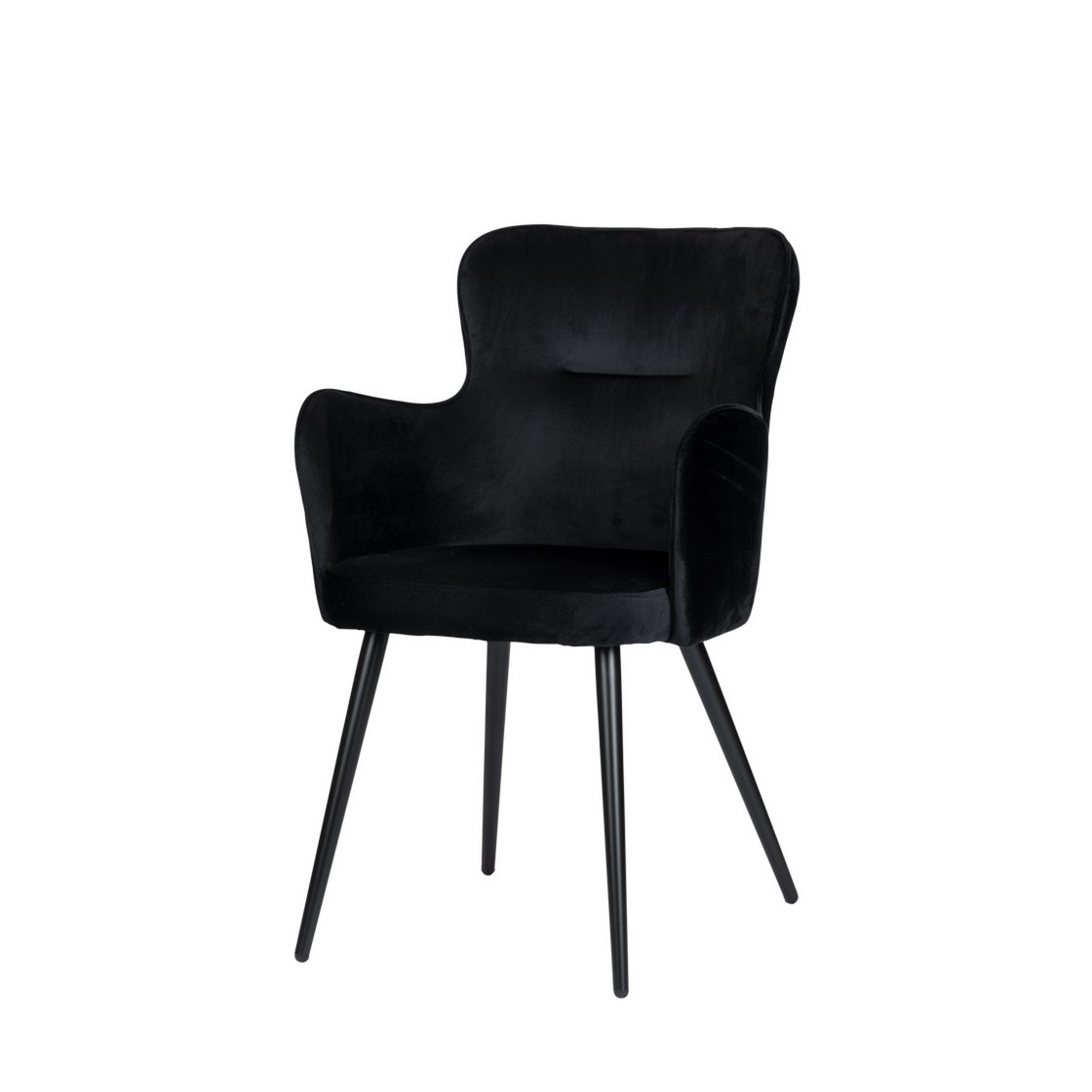 Vleugelstoel zwart (Set van 2) - Comfortabel design