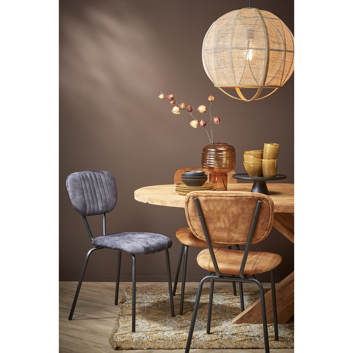 Pella Hanglamp Linnen Wit- H50 x Ø51cm
