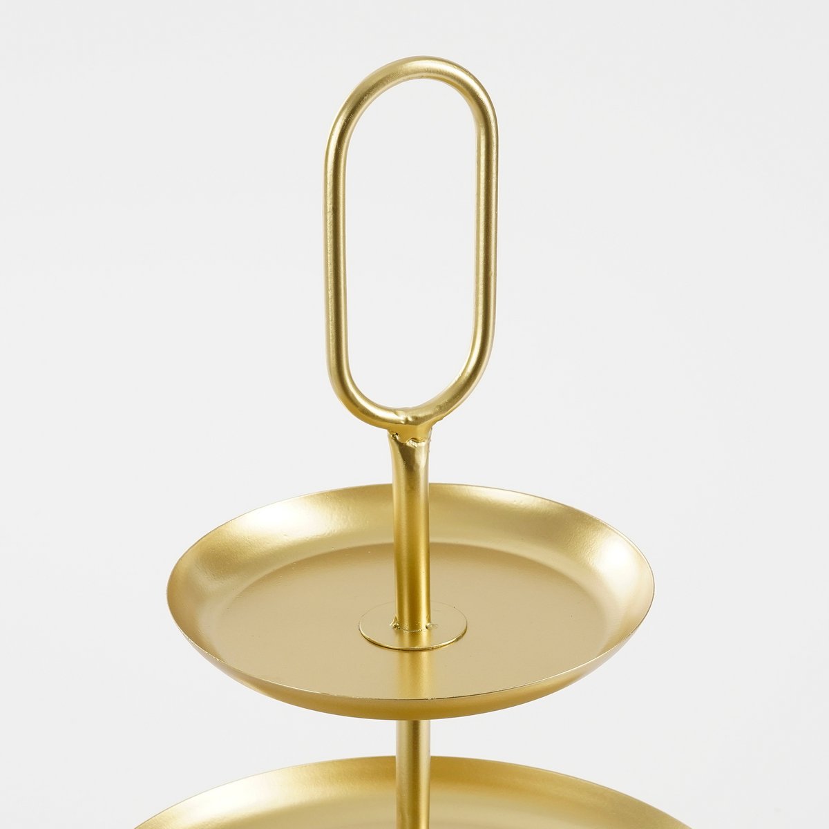 Rama Etagere 2 Laags Metaal Goud - L28 x B28 x H36 cm