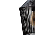 Hanglamp Mila Mat Zwart Ø22x24cm