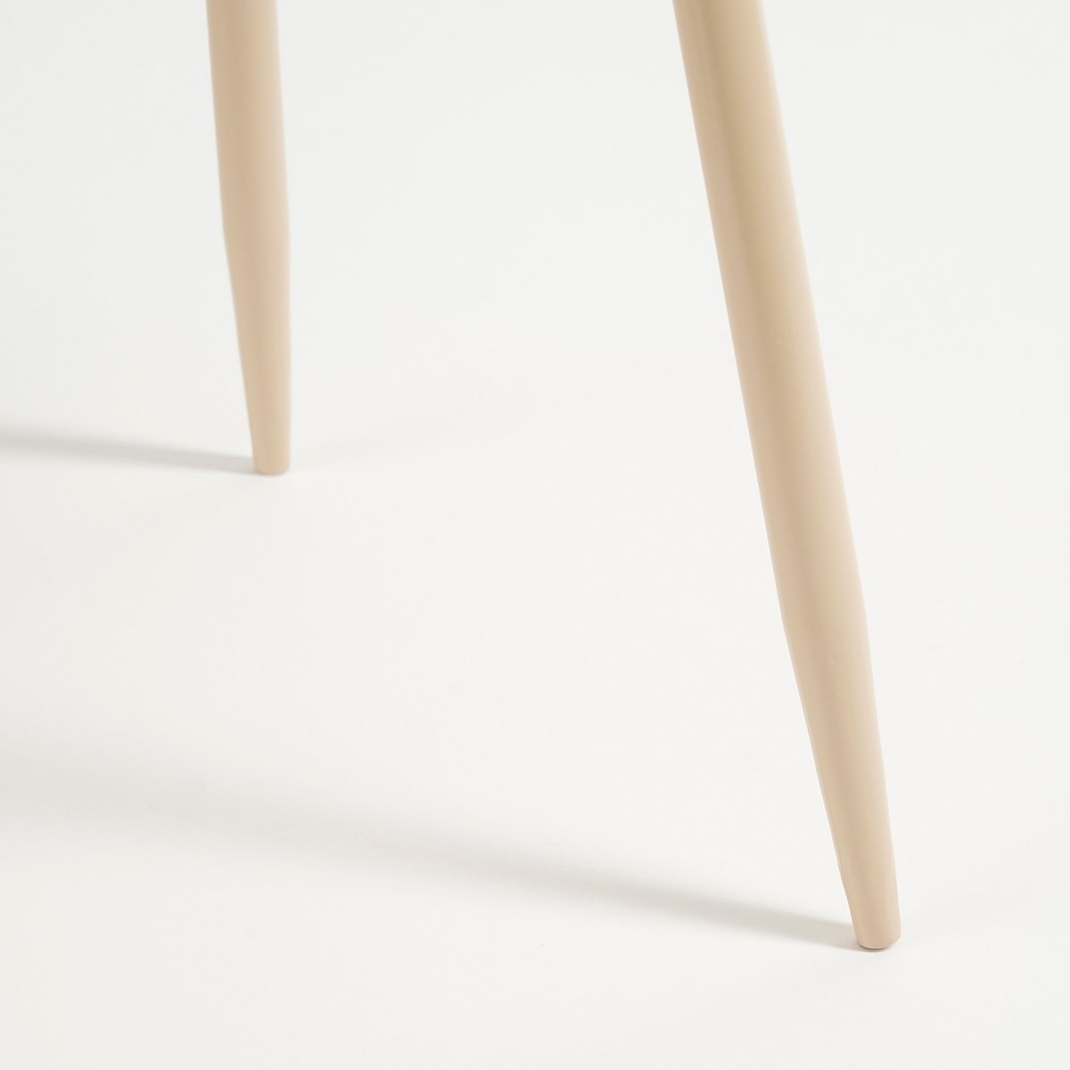Beige Metalen Bijzettafel  - H44 x Ø40 cm