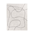 Multikleurig katoenen tapijt met abstract ontwerp in woonkamer