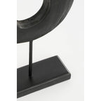Ornament on Foot - Mango Wood Black - 38 cm