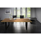 Tafel 200x100 cm van natuurlijk acacia