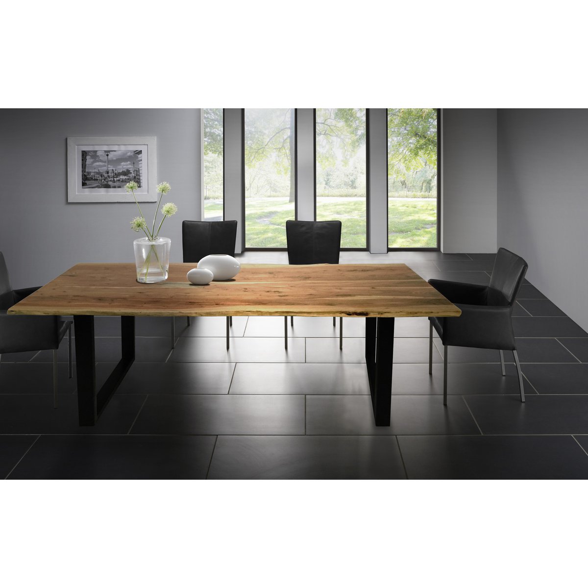 Tafel 200x100 cm van natuurlijk acacia