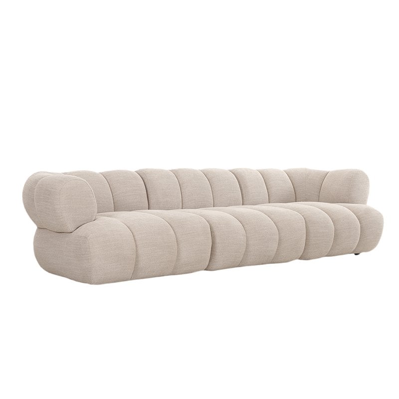 Beige 4-zits bank in moderne woonkamer