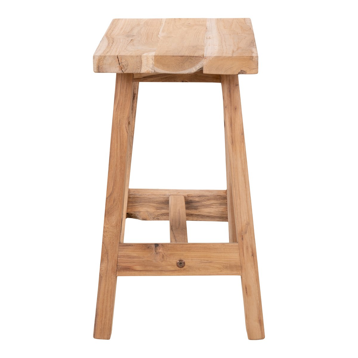 Barcelona Bench - Natural Teak 50x25x45cm