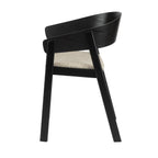 Edo houten fauteuils in zwart (Set van 2)