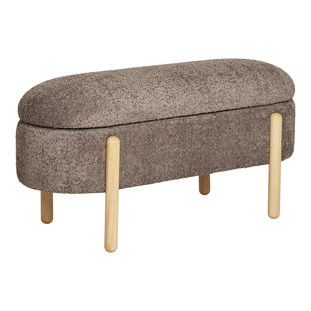 Branca Bench - Brown/Natural, 98x41x48 cm