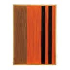 Kuba wanddecoratie van katoen in oranje tinten aan muur