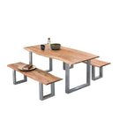 Tafel 180x100 cm natuurlijk acacia