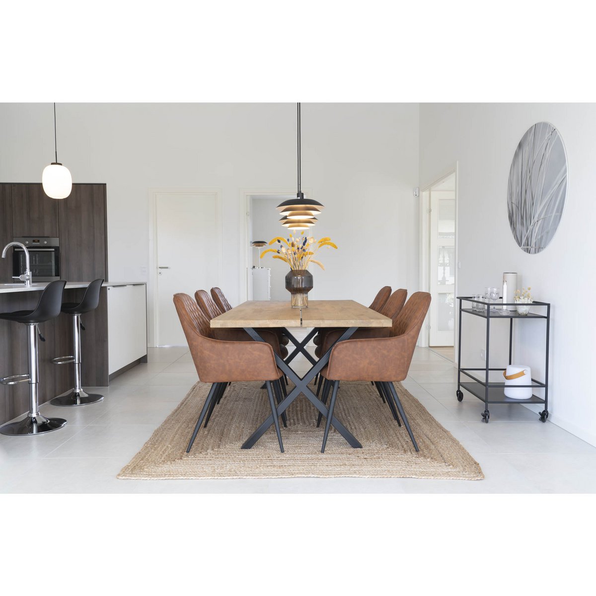 Eetkamerstoel Bruin Harbo - Set van 2