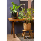 Bold Houten Krukje - Gerecycled Hout Bruin - L38 x B29 x H34 cm