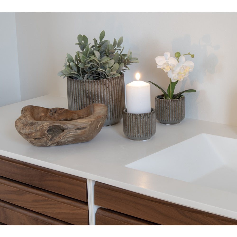 Rio Kom - Teak, Natuurlijk, Ø30x10 cm