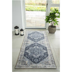 Havana Gangloper Blauw Chenille Polyester 80x200 cm