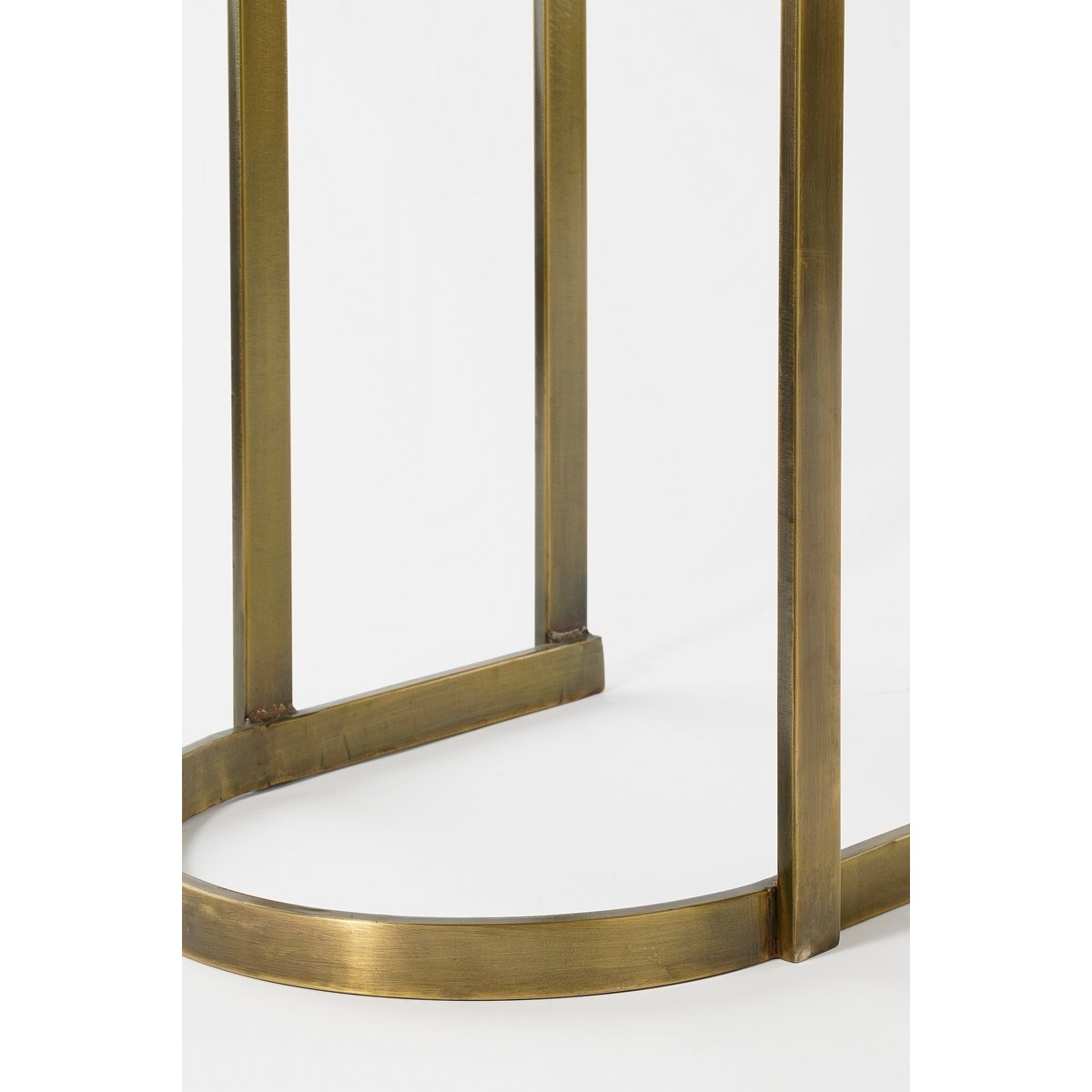 Kevin Bijzettafel Set van 2 - Metaal Goud - L54 x B34 x H56 cm